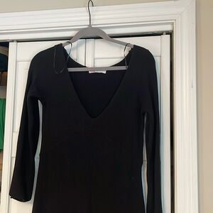 FREE PEOPLE long black maxi dress